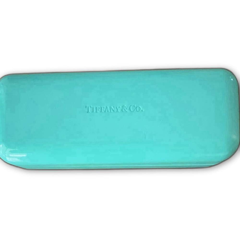 Tiffany & Co. Blue Hard Eyeglass Case Felt Lining for Glasses Sunglasses